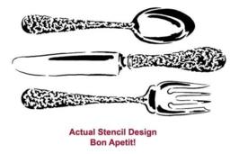 Reusable Stencil Bon Appetit - Wall Stencils For Easy Home Decor - thumbnail 4