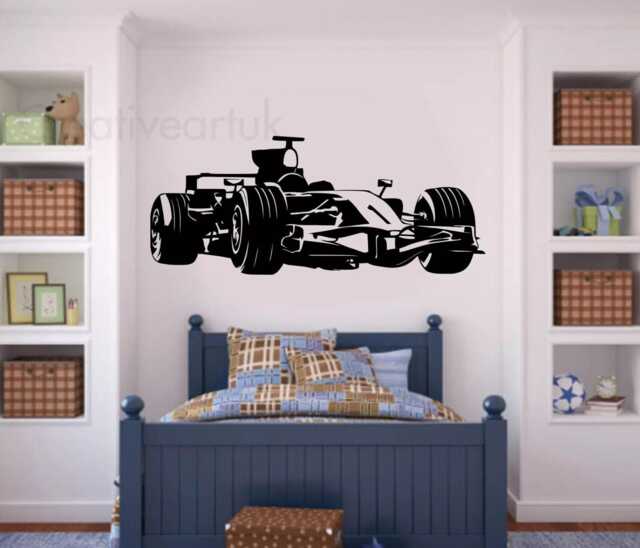 F1 Racing Car Wall Decal Formula 1 Vinyl Art For Garage Decor - image 1