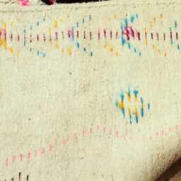 Handmade Wool Berber Rug Abstract Moroccan Carpet, Boho Area Rug - thumbnail 4