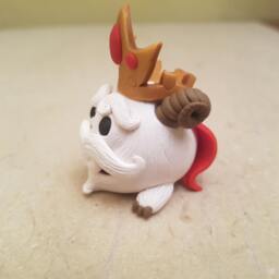 King Poro From League Of Legends, Handmade Sculpture, Original Gift Idea, Lol Fan Art, Fantasy Rpg Gift, Cute Kawaii Figurine Clay - thumbnail 2
