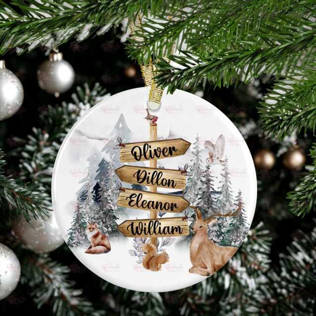 Personalised Christmas Decoration - Family Gift Custom Bauble Stocking Filler Eve Box - image 1