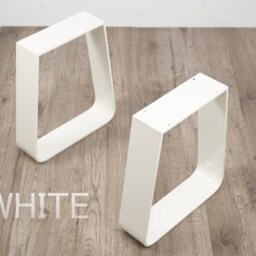 Trapezoid Metal Dining Table Legs/Bench - Set Of 2, Modern Steel Legs. For Live Edge - thumbnail 3