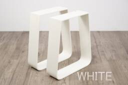 Trapezoid Metal Dining Table Legs/Bench - Set Of 2, Modern Steel Legs. For Live Edge - thumbnail 1
