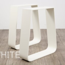 Trapezoid Metal Dining Table Legs/Bench - Set Of 2, Modern Steel Legs. For Live Edge - thumbnail 2