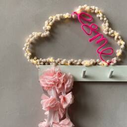 Personalised Cloud Night Light Pom Nursery Decor - thumbnail 3