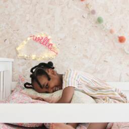 Personalised Cloud Night Light Pom Nursery Decor - thumbnail 2