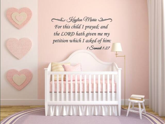"1 Samuel 127 Nursery Wall Decal, " - image 1