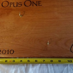 Wooden Wine Box Lid Made Into A Key Holder - thumbnail 2
