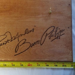 Wooden Wine Box Lid Made Into A Key Holder - thumbnail 4