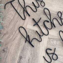 This Kitchen Is For Dancing Wire Wall Sign - Art Home Decor - thumbnail 2
