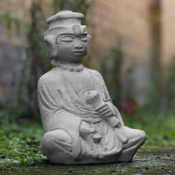 Stone Chinese Woman Figurine Concrete Asian Serenity Statue Meditation Garden Decor Zen Goddess For Outdoor Spaces Ornament Woman Lover Gift - thumbnail 3