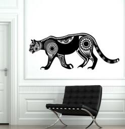 Wall Vinyl Panther Mountain Lion Animal Symbol Ornament Mural Decal Sticker 1747Dz - thumbnail 1