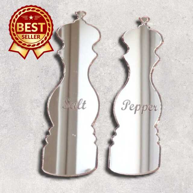Salt & Pepper Mills, Kitchen Sign - Many Size Colour Options - Bespoke Items Made