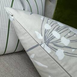 "Decorative Cushion Cover - Natural Pillow Floral Design Flowers For Chair/Sofa/Bed Countryside Home 12"" X 20" - thumbnail 3