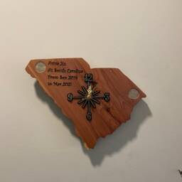 South Carolina Handmade State Quarter Clock With Inlaid Quarters. Fully Customizable - thumbnail 2