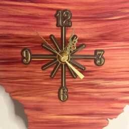 South Carolina Handmade State Quarter Clock With Inlaid Quarters. Fully Customizable - thumbnail 4