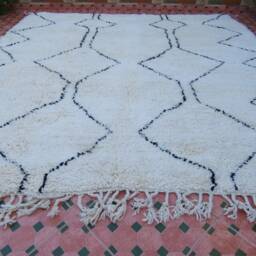 Beni Ourain Authentic Rug 100% Wool Morocco Berber - thumbnail 3