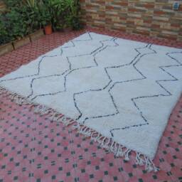 Beni Ourain Authentic Rug 100% Wool Morocco Berber - thumbnail 4