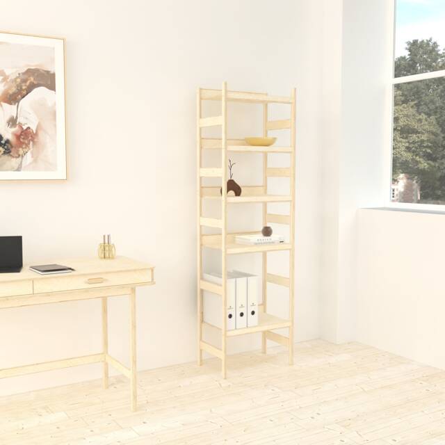 Shelving Unit, Home Office Organization, Birch Plywood Bookcase, Bookshelf, Scandinavian Decor, Mid Century Modern Handmade Furniture - image 1