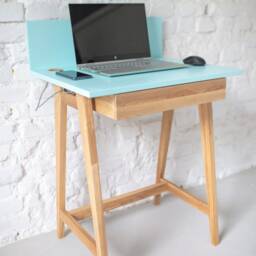 Narrow, Ashwood Writing Desk Luka Only 50cm Depth, Various Colors - thumbnail 2