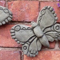 Reconstituted Stone Garden Set Of 3 Butterfly Wall Plaques - thumbnail 3
