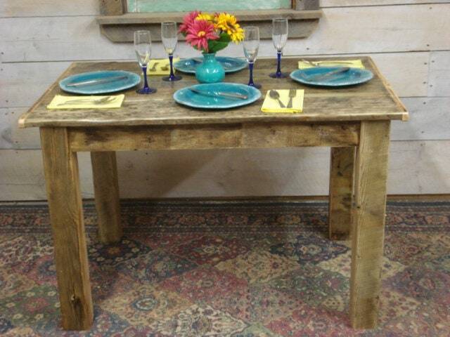 "Handcrafted Ocean Driftwood Furniture, Custom Made Wood Dining Table, Rustic Beach House Cottage Style - 45"" X 30" - image 1