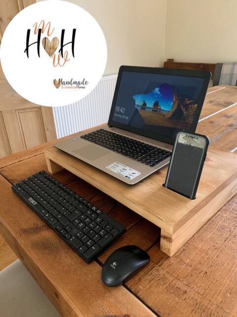Handmade Wooden Laptop Stand - Riser - image 1