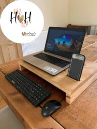 Handmade Wooden Laptop Stand - Riser - thumbnail 1