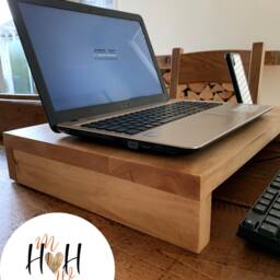 Handmade Wooden Laptop Stand - Riser - thumbnail 3