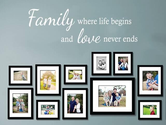 Family Wall Quote Decal Waterproof Home Decor Sticker - image 1