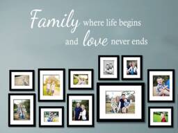 Family Wall Quote Decal Waterproof Home Decor Sticker - thumbnail 1