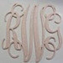 24 Inch Glittered Large Wooden Monogram Letters Vine Room Decor Nursery Wall Art Wood Monogram Wall Hanging Wood - thumbnail 2