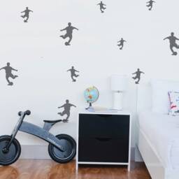 Soccer Player Wall Stencil Set Reusable Diy Kids Room Decor - thumbnail 3