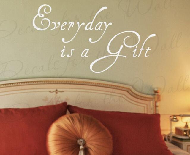 Everyday A Gift Life Inspirational Motivational Quote Sticker Decoration Art Mural Decor Adhesive Vinyl Large Wall Lettering Decal In36 - image 1