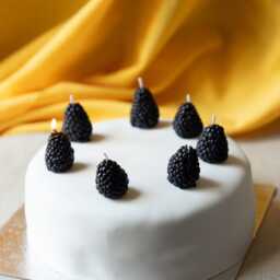 Blackberry Shaped Candle Set, Fruit Cake Topper, Birthday Party Decor, Handmade Wax Berry, Gift For Her, Table Styling - thumbnail 4