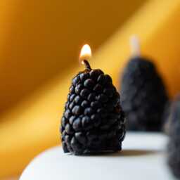 Blackberry Shaped Candle Set, Fruit Cake Topper, Birthday Party Decor, Handmade Wax Berry, Gift For Her, Table Styling - thumbnail 2
