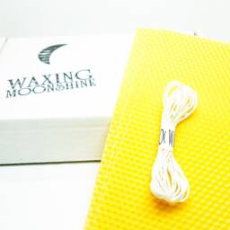 Taper Candle Making Kit - 12 Candles Beeswax Set Waldorf Craft Diy Sheets Tt - thumbnail 4