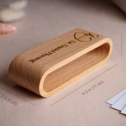Cardiology Gifts Personalized Cardiologist Pediatrician Gift Heart Doctor Surgeon Rn Md Nurse Business Card Holder Desktop Case Office - thumbnail 2