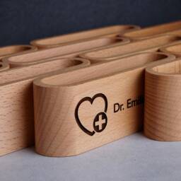 Cardiology Gifts Personalized Cardiologist Pediatrician Gift Heart Doctor Surgeon Rn Md Nurse Business Card Holder Desktop Case Office - thumbnail 3