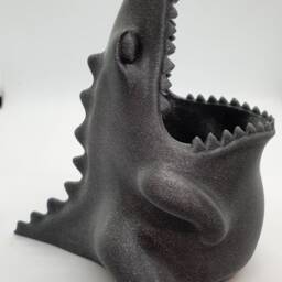 3D Printed Dinosaur Pen Holder Desk Organizer, School Accessory - thumbnail 2