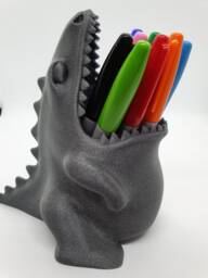 3D Printed Dinosaur Pen Holder Desk Organizer, School Accessory