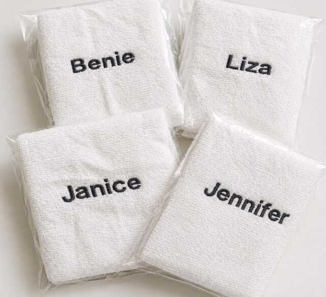Personalised Embroidered Face Flannel Soft Cotton Wash Cloth - Custom Name/Text Ideal For Gifts, Hampers, Baby & Family - image 1