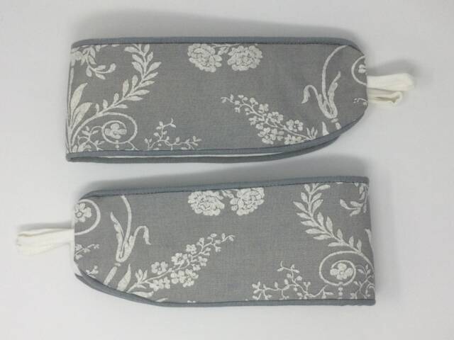 Laura Ashley Josette Steel Grey Handmade Pair Of Curtain Tie Backs Piped - image 1