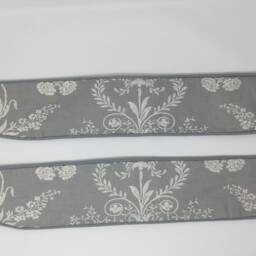 Laura Ashley Josette Steel Grey Handmade Pair Of Curtain Tie Backs Piped - thumbnail 2