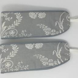 Laura Ashley Josette Steel Grey Handmade Pair Of Curtain Tie Backs Piped - thumbnail 3
