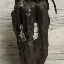 Wood Sculpture, Pomegranate, Mixed Media - Kamikaze By Lionel Le Jeune, Unique Piece From The Art Brut Collection - thumbnail 4