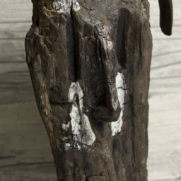 Wood Sculpture, Pomegranate, Mixed Media - Kamikaze By Lionel Le Jeune, Unique Piece From The Art Brut Collection - thumbnail 2