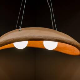 Dinning Pendant Light Fixture, Clay Lamp, Handmade Hanging Ceramic Textured Chandelier, Lamp Chandelier - thumbnail 2