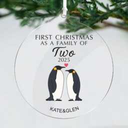 Personalised Christmas Tree Decorations Custom Xmas Ornaments Bauble Acrylic For Family Merry Gifts - thumbnail 3
