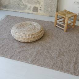 Large Brown Rug 140x200 cm, Living Room Rug, Camel Area Bedroom Scandinavian Bohemian Farmhouse Decor - thumbnail 3